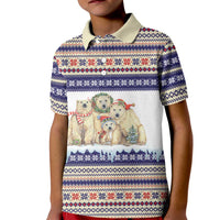 Polar Bears Christma Christmas Kid Polo Shirt Xmas Holiday Patterns - Wonder Print Shop