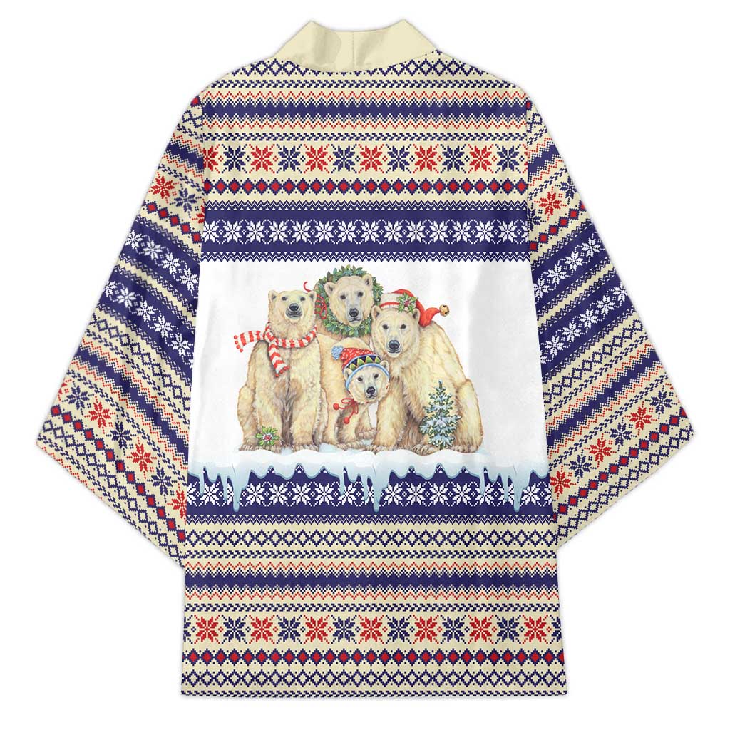 Polar Bears Christma Christmas Kimono Xmas Holiday Patterns - Wonder Print Shop