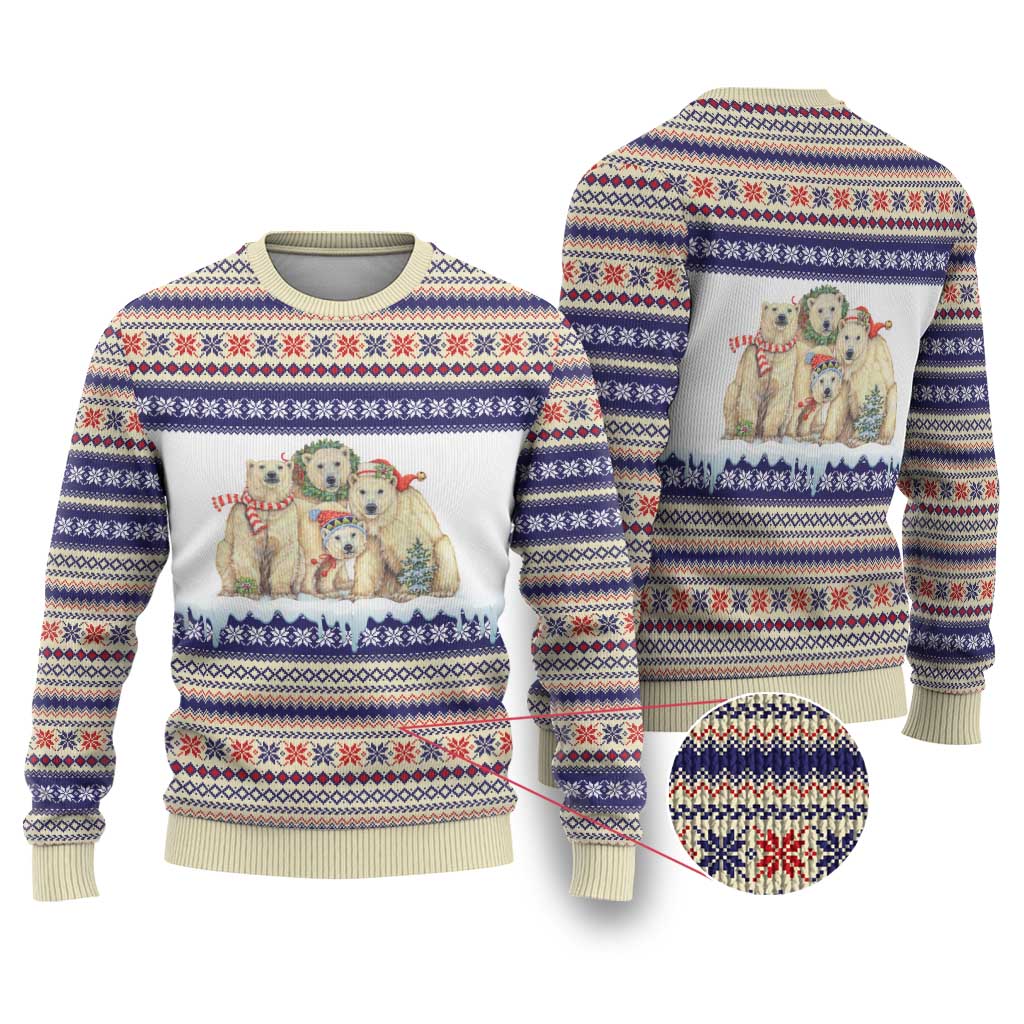 Polar Bears Christma Christmas Ugly Christmas Sweater Xmas Holiday Patterns - Wonder Print Shop