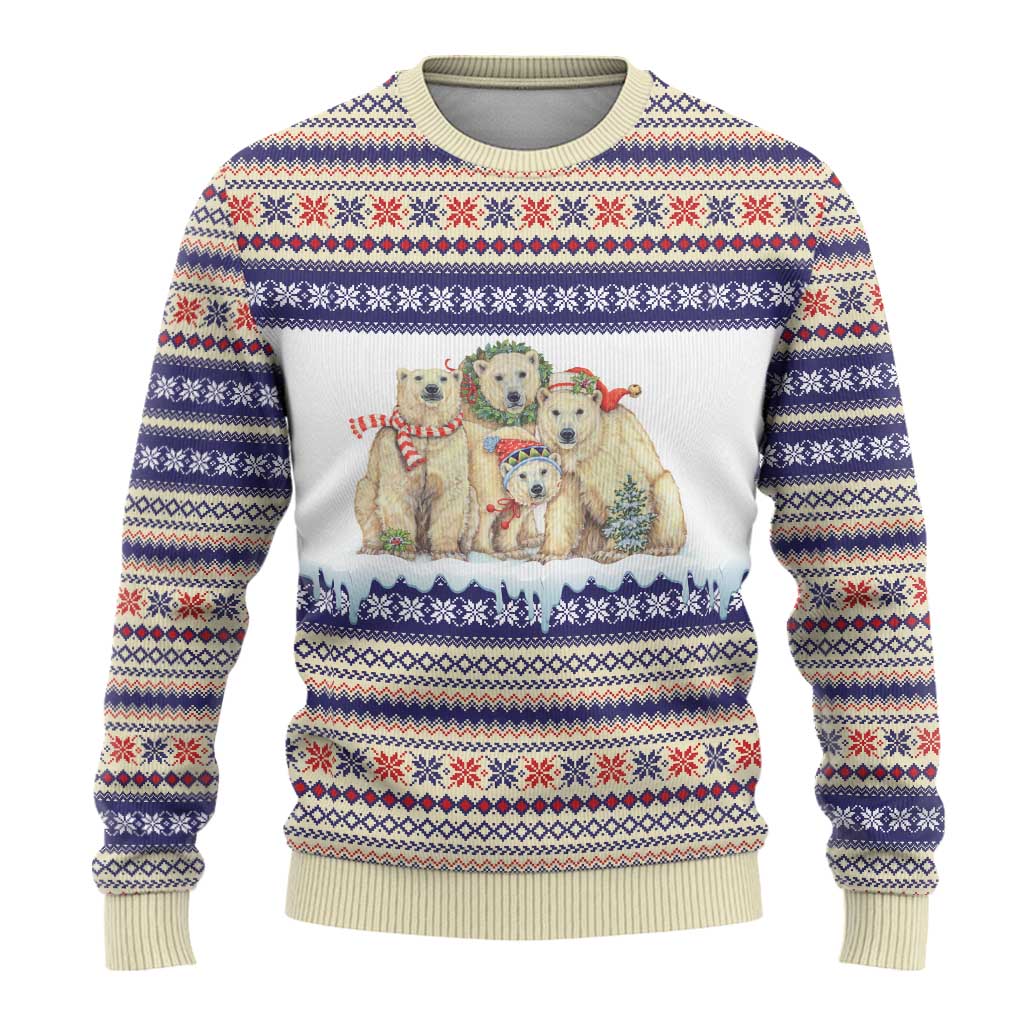 Polar Bears Christma Christmas Ugly Christmas Sweater Xmas Holiday Patterns - Wonder Print Shop