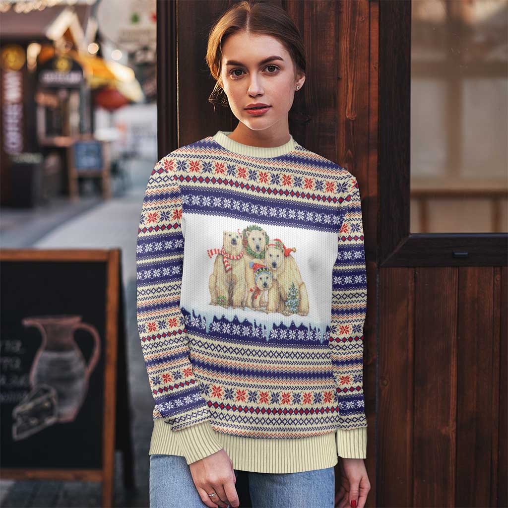 Polar Bears Christma Christmas Ugly Christmas Sweater Xmas Holiday Patterns - Wonder Print Shop