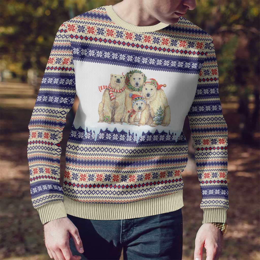 Polar Bears Christma Christmas Ugly Christmas Sweater Xmas Holiday Patterns - Wonder Print Shop