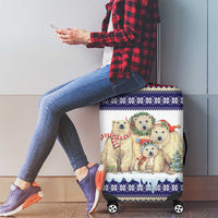 Polar Bears Christma Christmas Luggage Cover Xmas Holiday Patterns - Wonder Print Shop