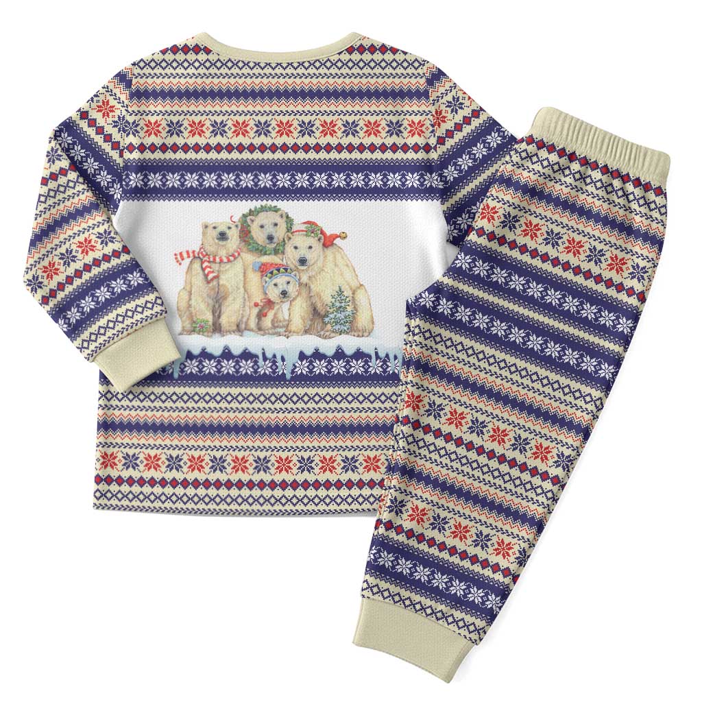 Polar Bears Christma Christmas Pajama Set Xmas Holiday Patterns - Wonder Print Shop