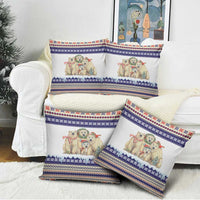 Polar Bears Christma Christmas Pillow Cover Xmas Holiday Patterns - Wonder Print Shop