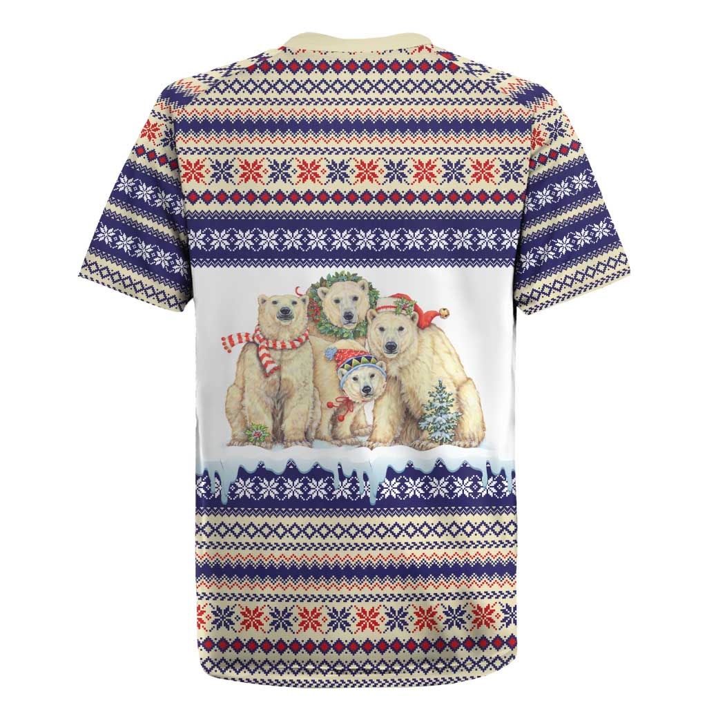 Polar Bears Christma Christmas Rugby Jersey Xmas Holiday Patterns - Wonder Print Shop