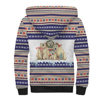 Polar Bears Christma Christmas Sherpa Hoodie Xmas Holiday Patterns - Wonder Print Shop
