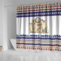 Polar Bears Christma Christmas Shower Curtain Xmas Holiday Patterns - Wonder Print Shop