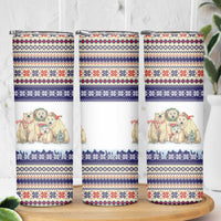 Polar Bears Christma Christmas Skinny Tumbler Xmas Holiday Patterns - Wonder Print Shop