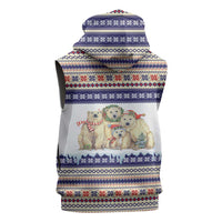 Polar Bears Christma Christmas Sleeveless Hoodie Xmas Holiday Patterns - Wonder Print Shop