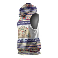 Polar Bears Christma Christmas Sleeveless Hoodie Xmas Holiday Patterns - Wonder Print Shop