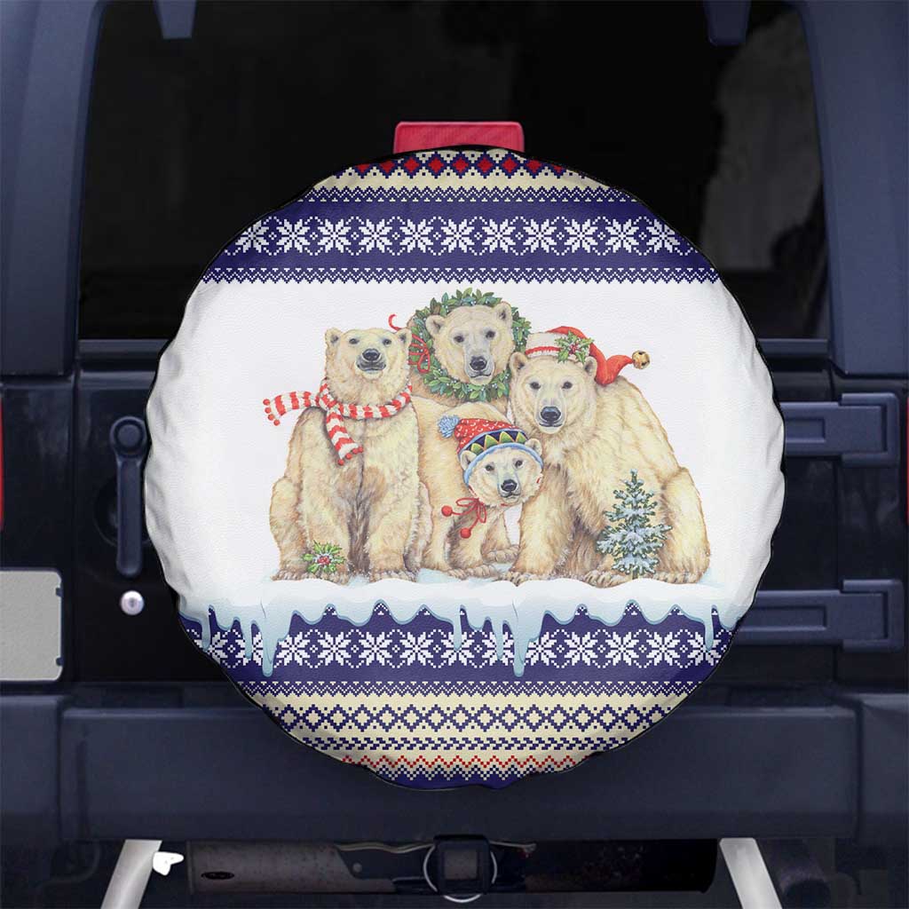 Polar Bears Christma Christmas Spare Tire Cover Xmas Holiday Patterns - Wonder Print Shop