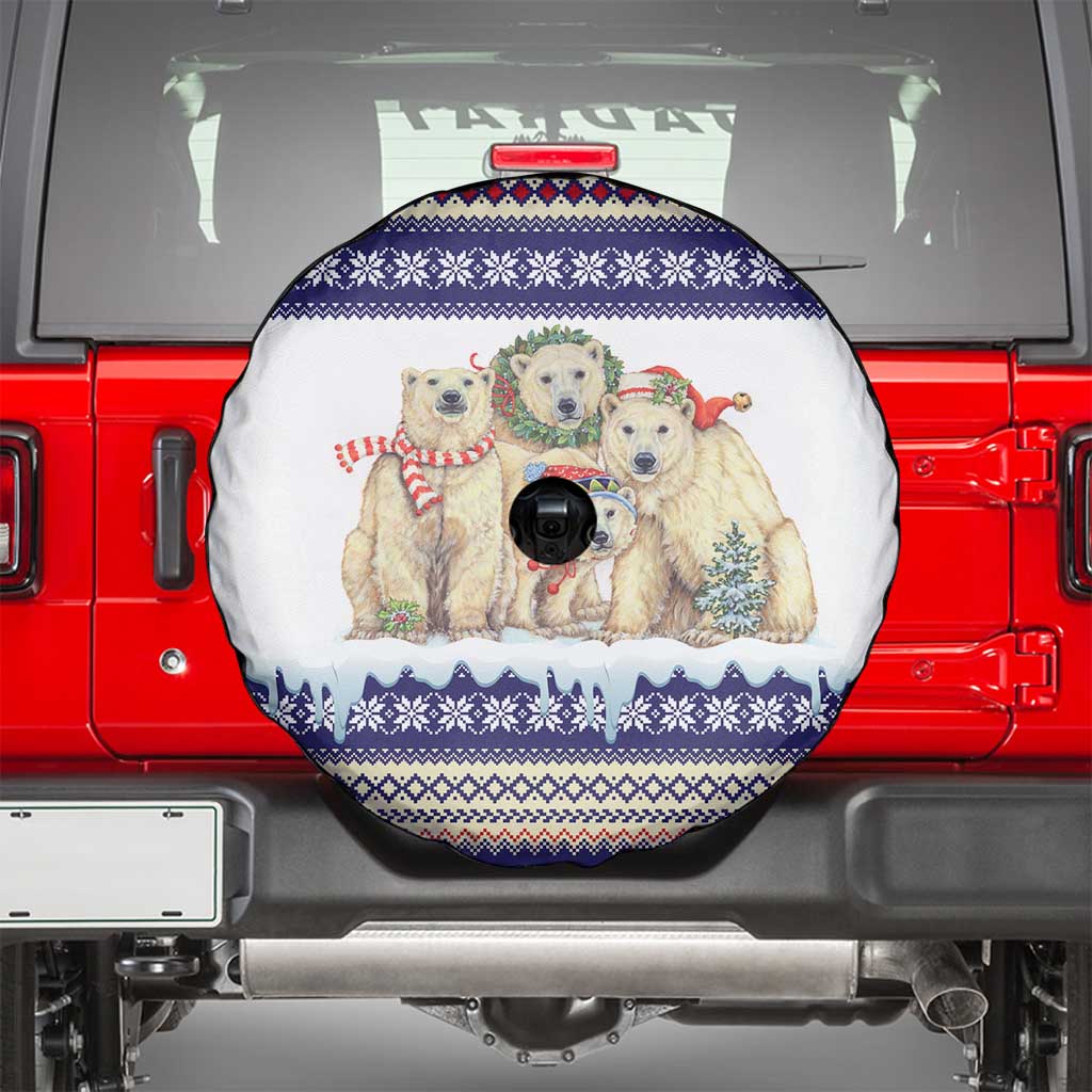 Polar Bears Christma Christmas Spare Tire Cover Xmas Holiday Patterns - Wonder Print Shop