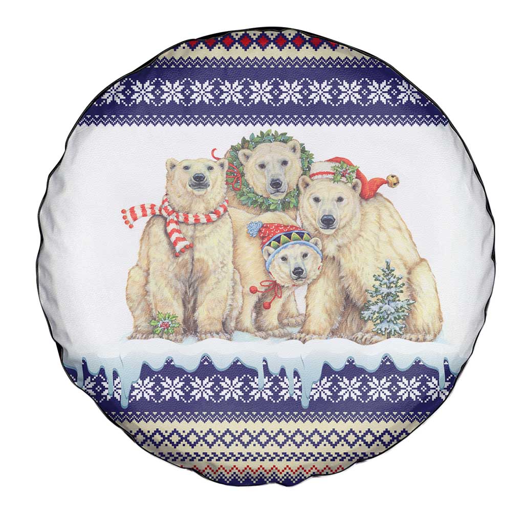 Polar Bears Christma Christmas Spare Tire Cover Xmas Holiday Patterns - Wonder Print Shop