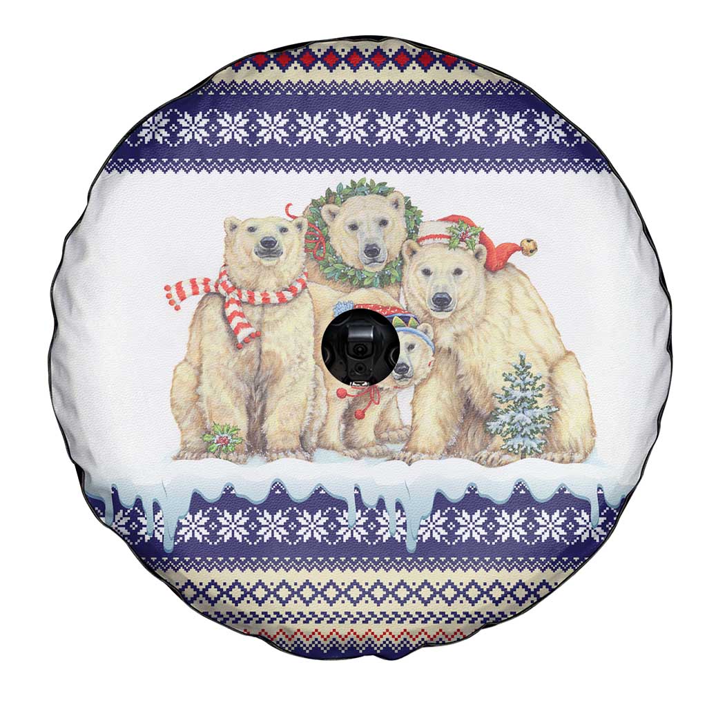 Polar Bears Christma Christmas Spare Tire Cover Xmas Holiday Patterns - Wonder Print Shop