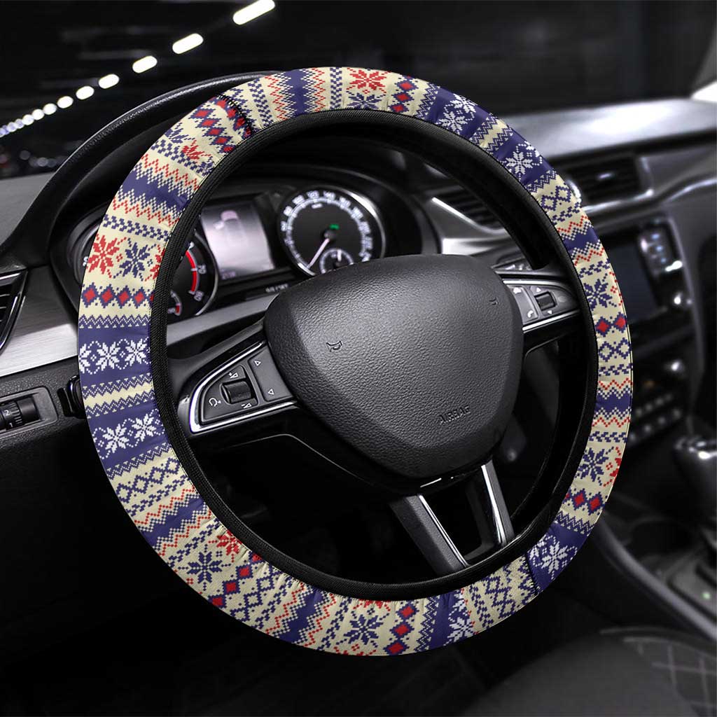 Polar Bears Christma Christmas Steering Wheel Cover Xmas Holiday Patterns - Wonder Print Shop