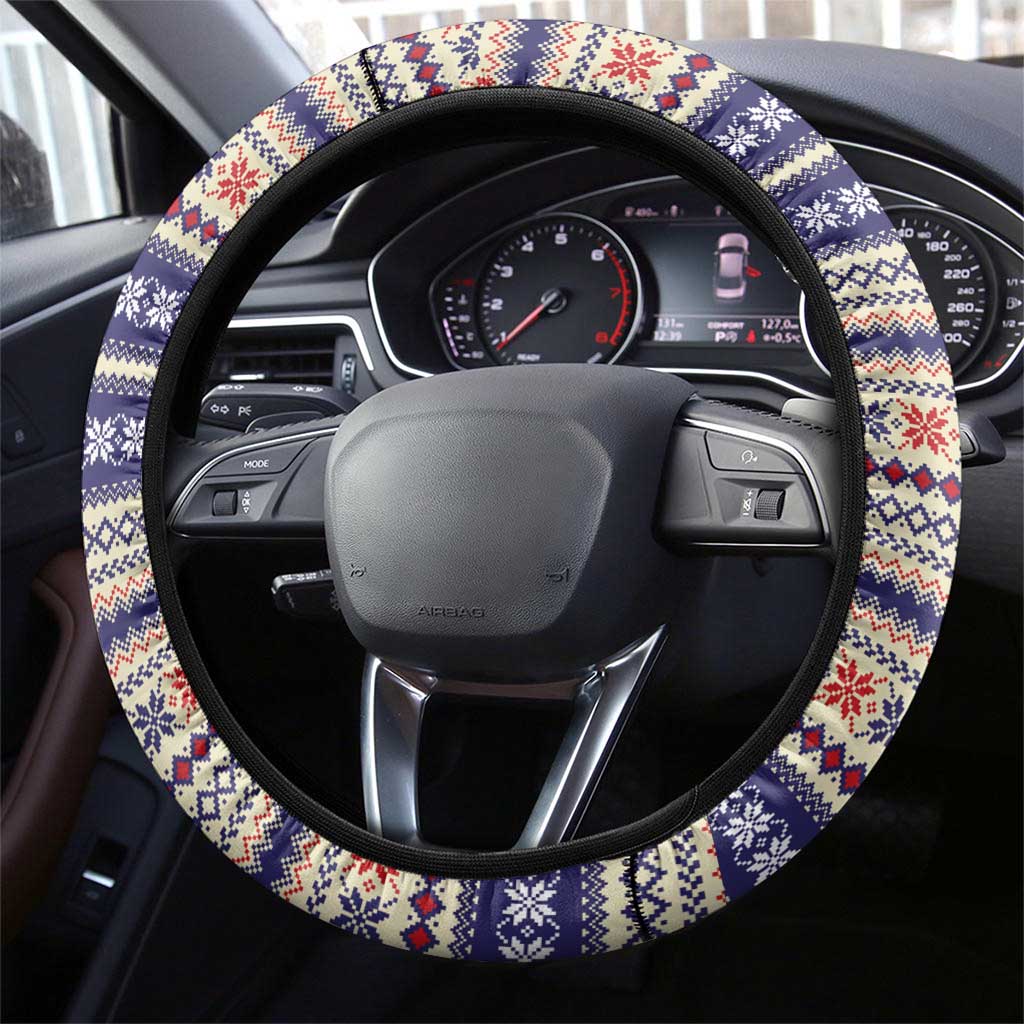 Polar Bears Christma Christmas Steering Wheel Cover Xmas Holiday Patterns - Wonder Print Shop