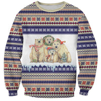 Polar Bears Christma Christmas Sweatshirt Xmas Holiday Patterns - Wonder Print Shop