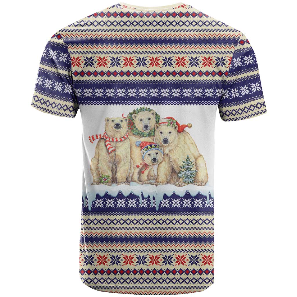 Polar Bears Christma Christmas T Shirt Xmas Holiday Patterns - Wonder Print Shop