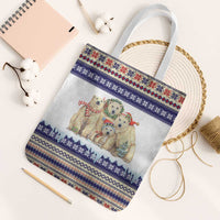 Polar Bears Christma Christmas Tote Bag Xmas Holiday Patterns - Wonder Print Shop