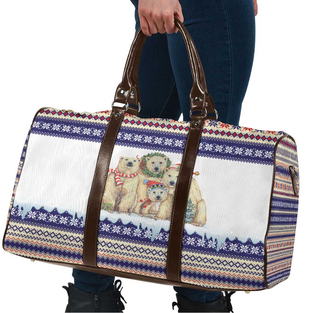 Polar Bears Christma Christmas Travel Bag Xmas Holiday Patterns - undefined