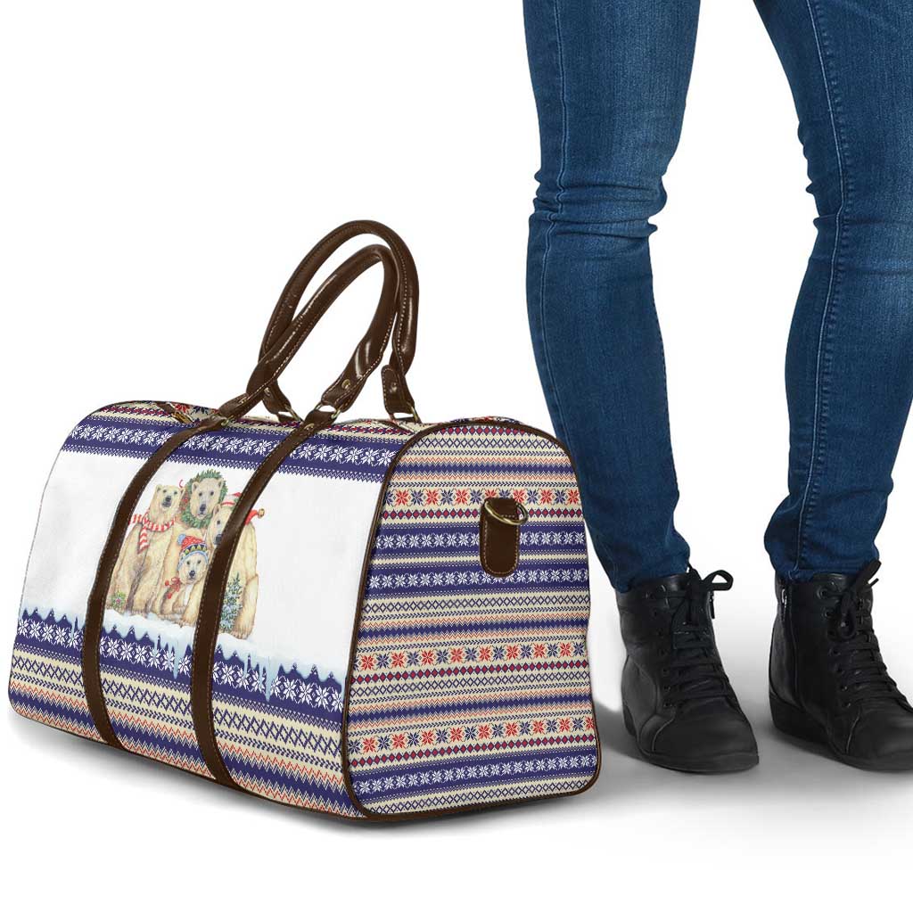 Polar Bears Christma Christmas Travel Bag Xmas Holiday Patterns - undefined