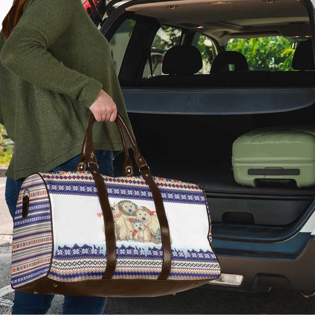 Polar Bears Christma Christmas Travel Bag Xmas Holiday Patterns - undefined