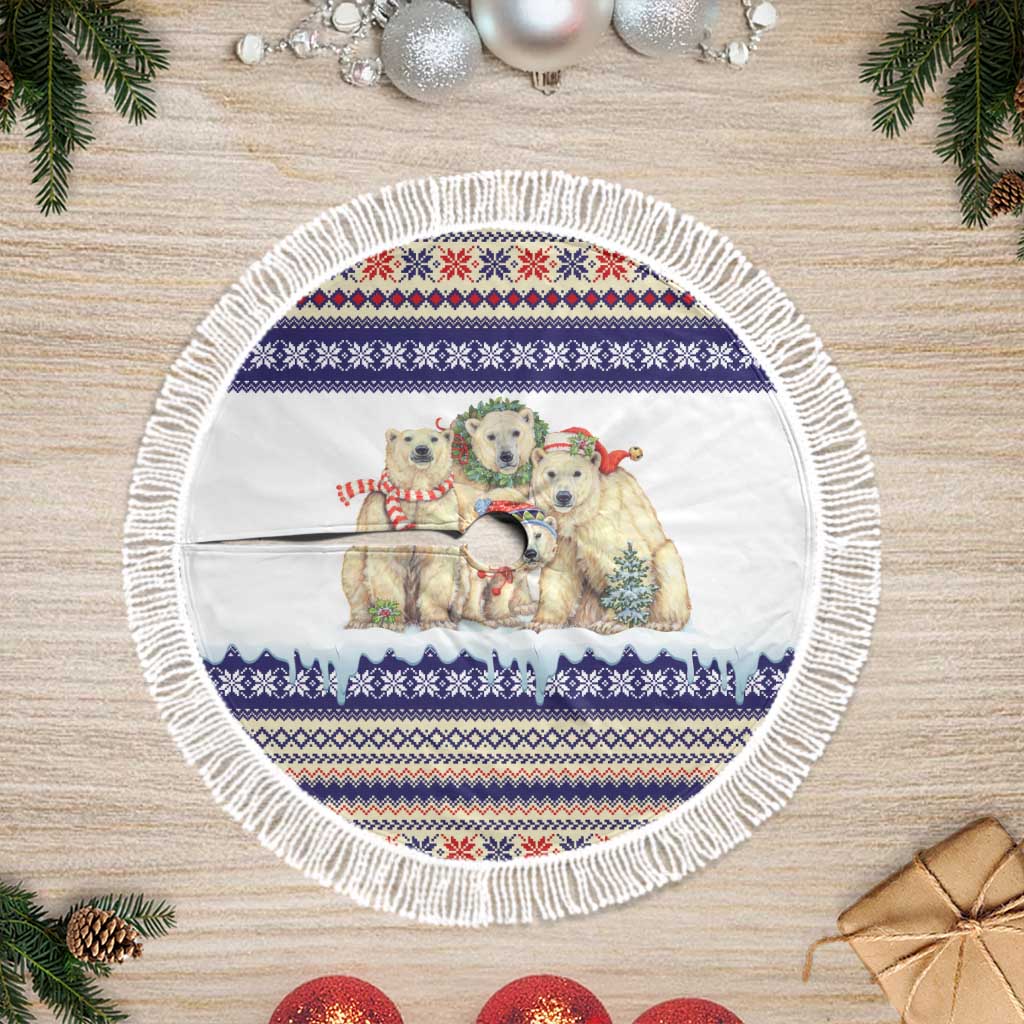 Polar Bears Christma Christmas Tree Skirt Xmas Holiday Patterns - Wonder Print Shop