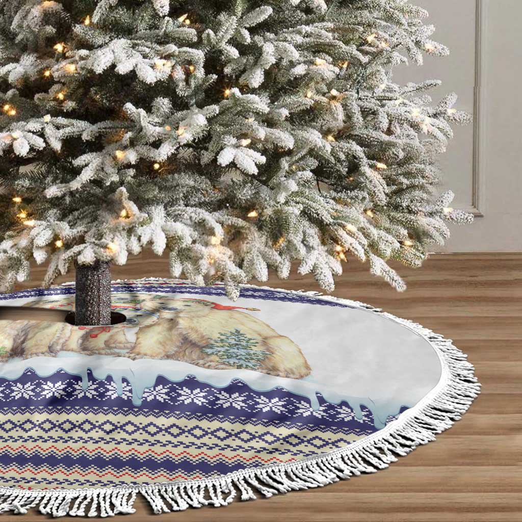 Polar Bears Christma Christmas Tree Skirt Xmas Holiday Patterns - Wonder Print Shop
