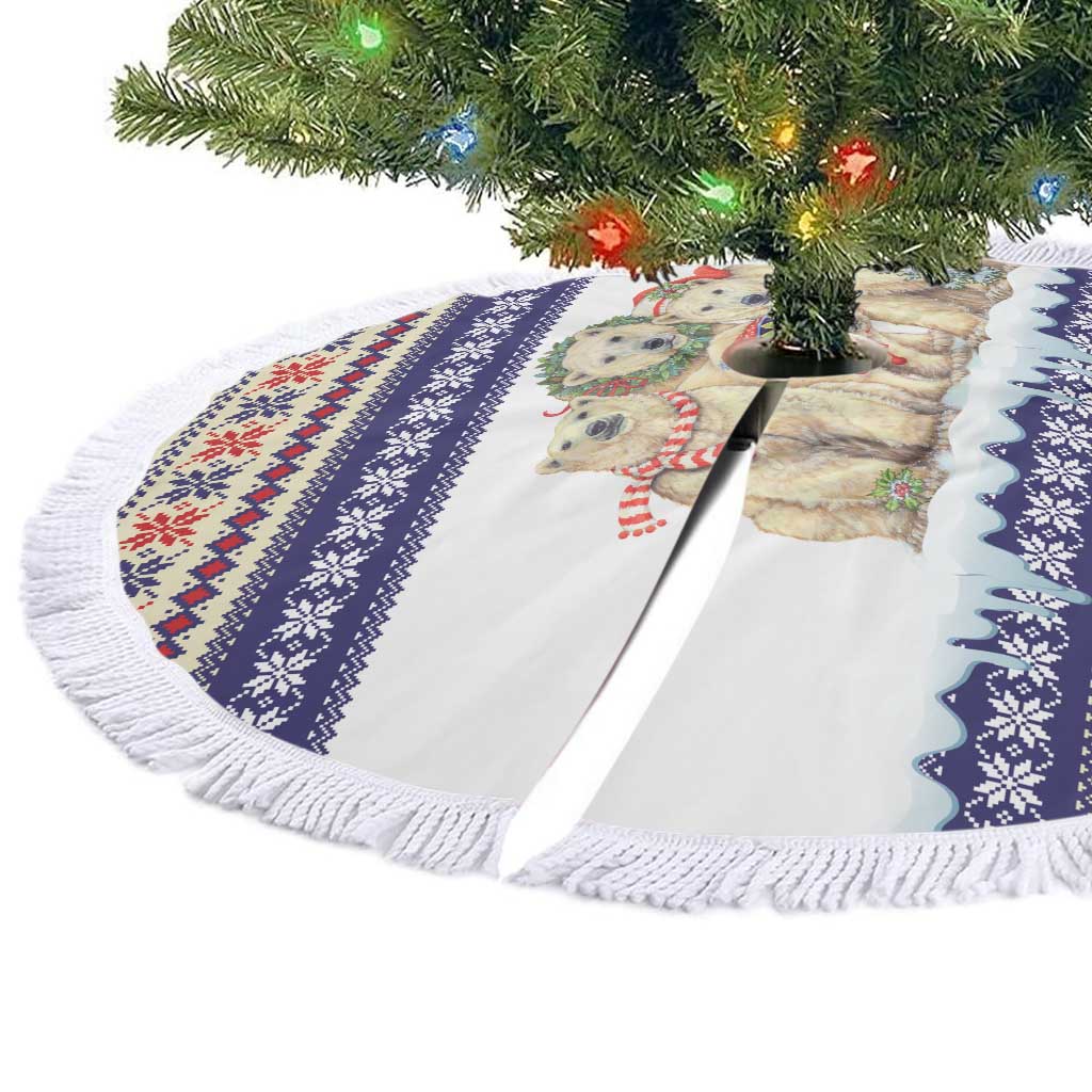 Polar Bears Christma Christmas Tree Skirt Xmas Holiday Patterns - Wonder Print Shop