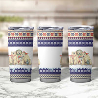 Polar Bears Christma Christmas Tumbler Cup Xmas Holiday Patterns - Wonder Print Shop
