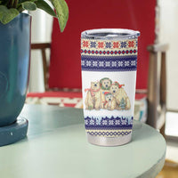 Polar Bears Christma Christmas Tumbler Cup Xmas Holiday Patterns - Wonder Print Shop