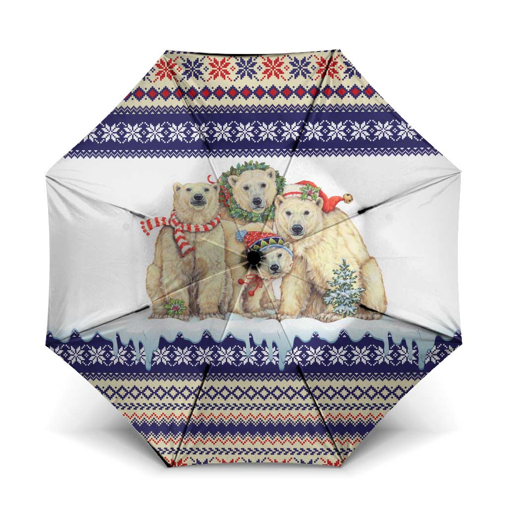 Polar Bears Christma Christmas Umbrella Xmas Holiday Patterns - Wonder Print Shop