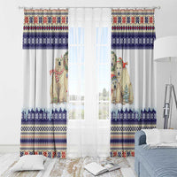 Polar Bears Christma Christmas Window Curtain Xmas Holiday Patterns - Wonder Print Shop