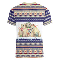 Polar Bears Christma Christmas Women V-Neck T-Shirt Xmas Holiday Patterns - Wonder Print Shop