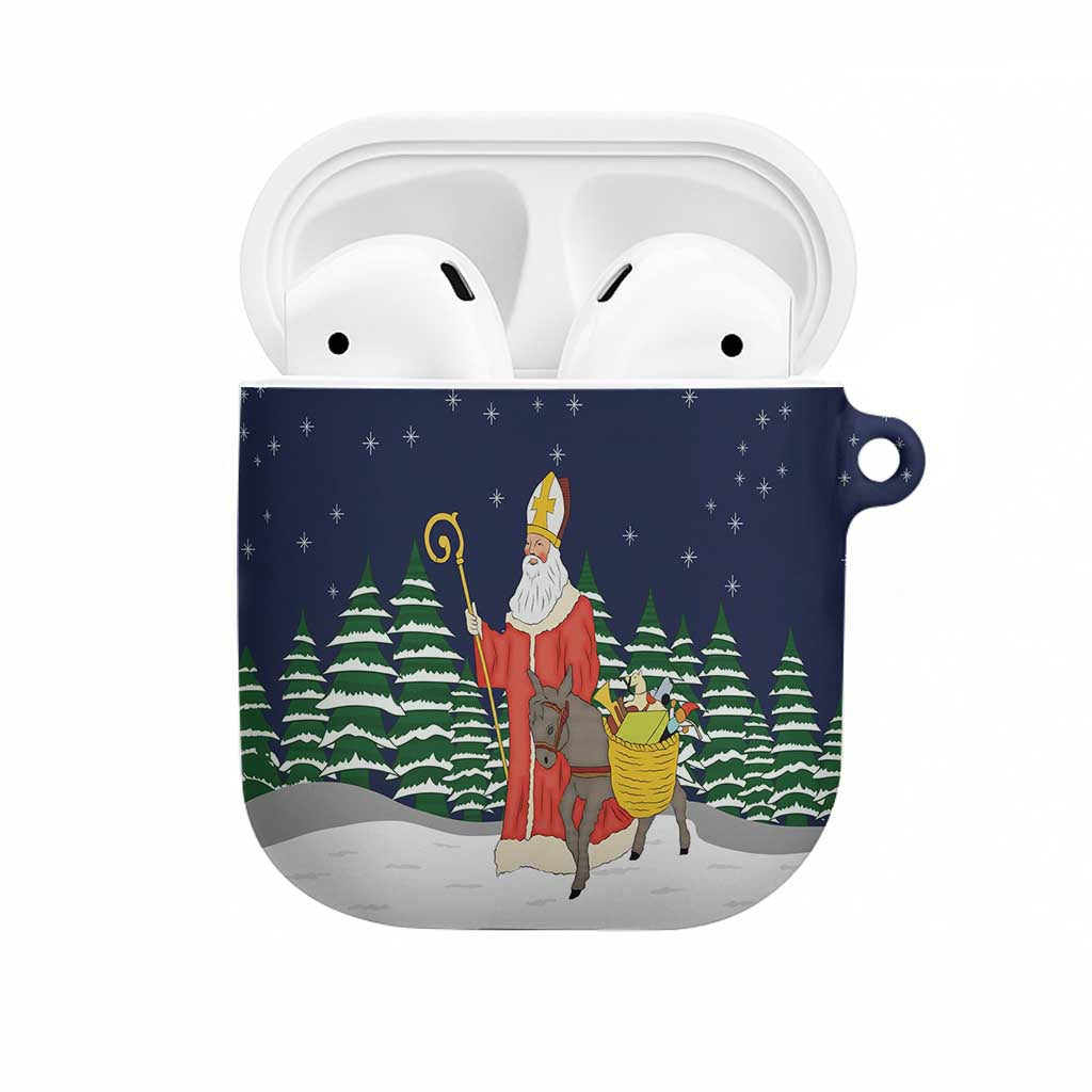 Saint Nicholas Christmas AirPods Case Xmas Holiday Patterns - Wonder Print Shop