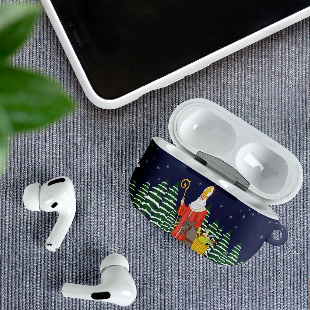 Saint Nicholas Christmas AirPods Case Xmas Holiday Patterns - Wonder Print Shop