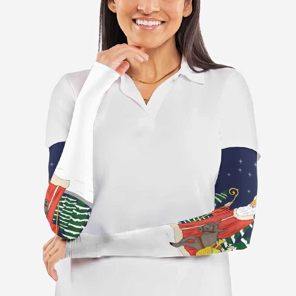 Saint Nicholas Christmas Arm Sleeves Xmas Holiday Patterns - Wonder Print Shop