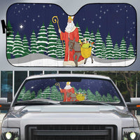 Saint Nicholas Christmas Auto Sun Shade Xmas Holiday Patterns - Wonder Print Shop