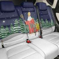 Saint Nicholas Christmas Back Car Seat Cover Xmas Holiday Patterns - Wonder Print Shop