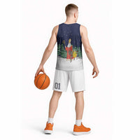 Saint Nicholas Christmas Basketball Jersey Xmas Holiday Patterns - Wonder Print Shop