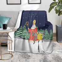 Saint Nicholas Christmas Blanket Xmas Holiday Patterns - Wonder Print Shop