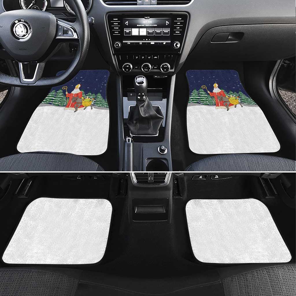 Saint Nicholas Christmas Car Mats Xmas Holiday Patterns - Wonder Print Shop