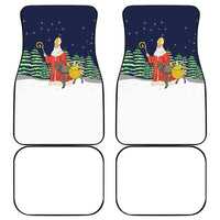 Saint Nicholas Christmas Car Mats Xmas Holiday Patterns - Wonder Print Shop