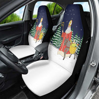 Saint Nicholas Christmas Car Seat Cover Xmas Holiday Patterns - Wonder Print Shop