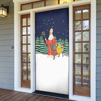 Saint Nicholas Christmas Door Cover Xmas Holiday Patterns - Wonder Print Shop