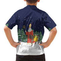 Saint Nicholas Christmas Family Matching Off Shoulder Maxi Dress and Hawaiian Shirt Xmas Holiday Patterns - Wonder Print Shop