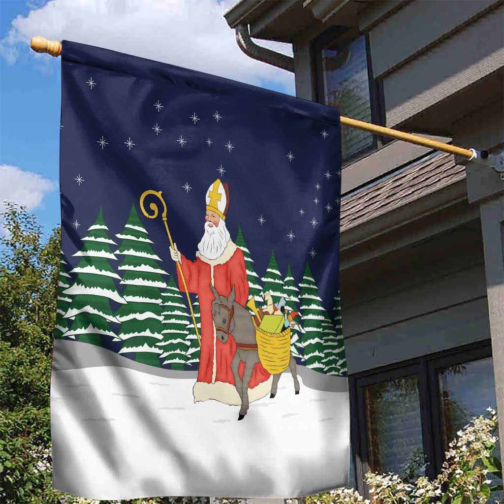 Saint Nicholas Christmas Garden Flag Xmas Holiday Patterns - Wonder Print Shop