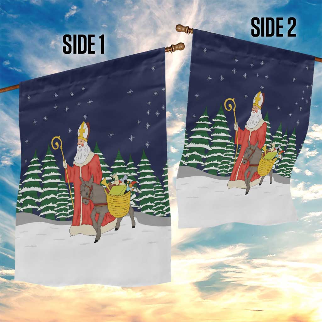 Saint Nicholas Christmas Garden Flag Xmas Holiday Patterns - Wonder Print Shop