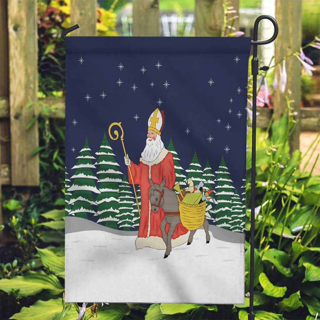 Saint Nicholas Christmas Garden Flag Xmas Holiday Patterns - Wonder Print Shop